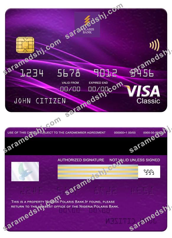 Nigeria Polaris Bank visa classic card